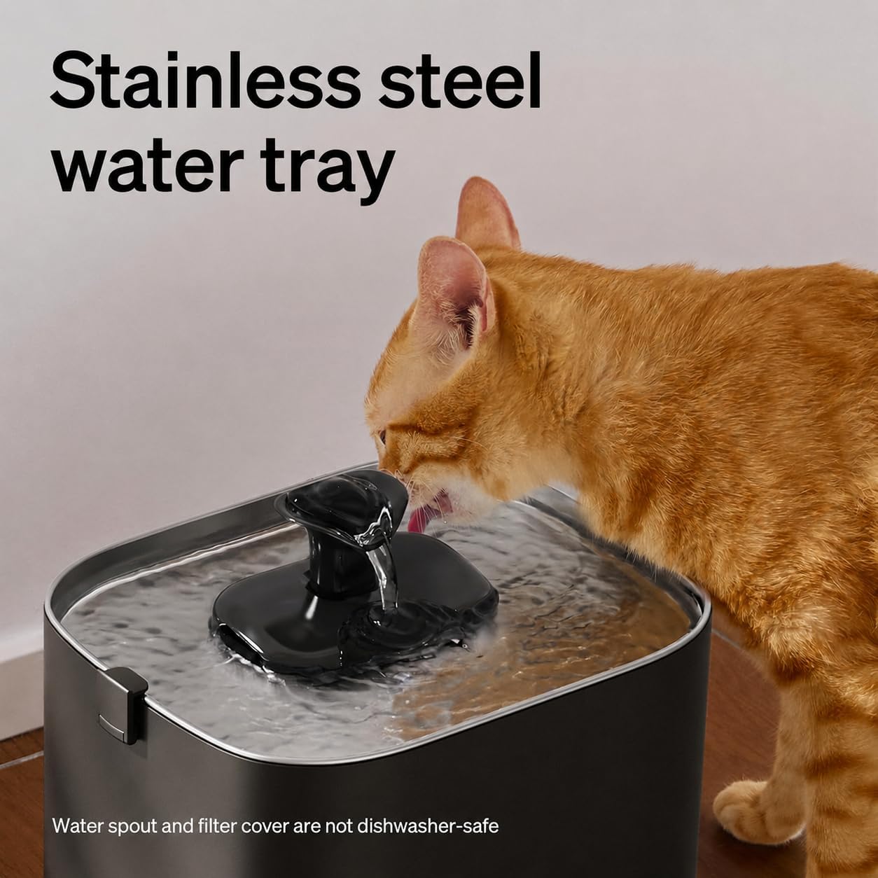 Cat Water Fountain Stainless Steel Tray: A Smart Hydration Solution for Your Pet